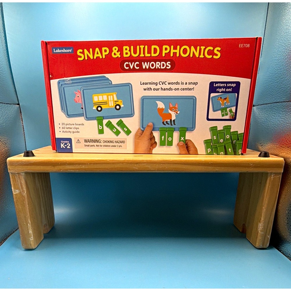 Lakeshore Snap & Build Phonics CVC Words Set K-2 Ages 4-7 & 8-11 EE708